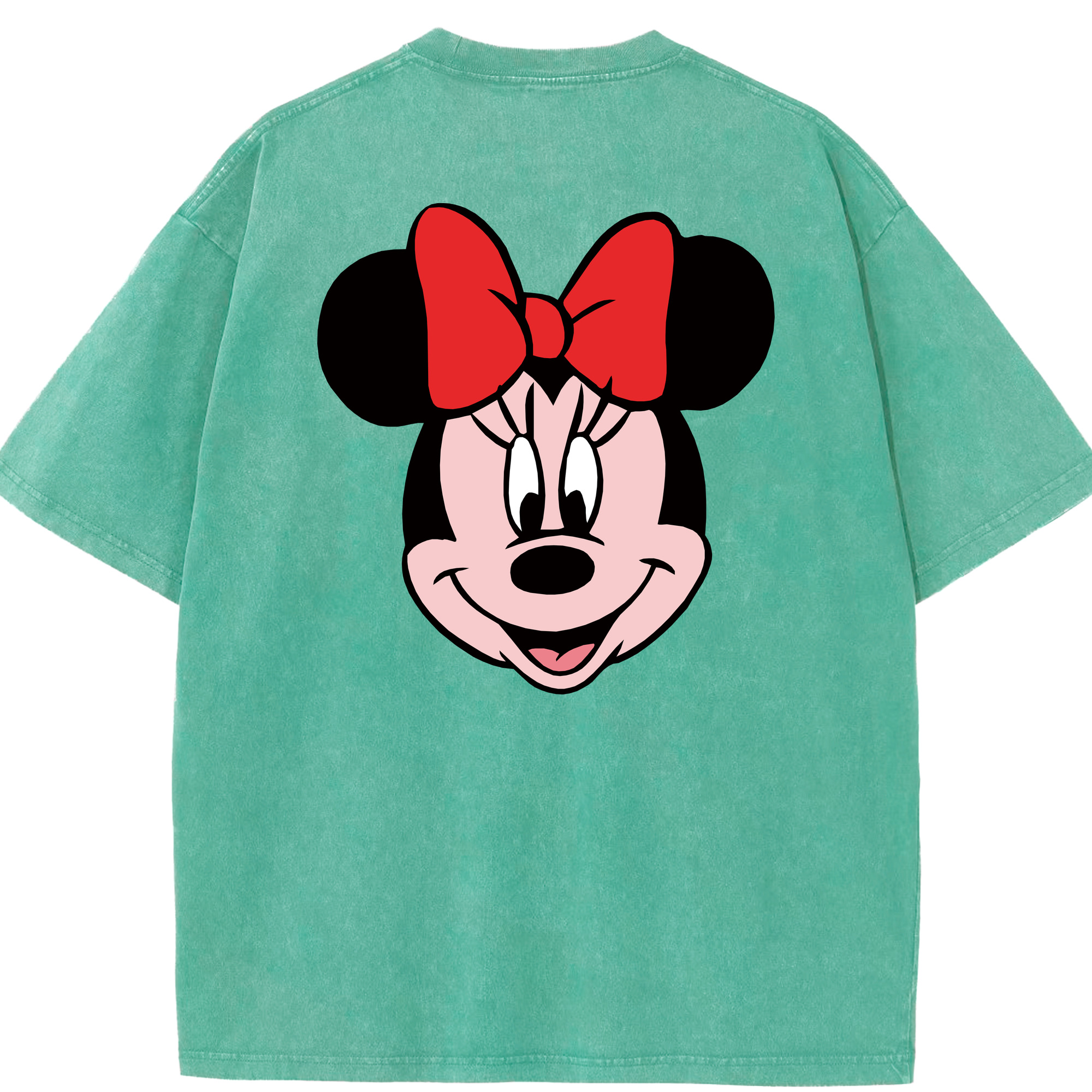 ミッキーマウス Mickey Mouse 綿100% ヴィンテージ風 半袖Tシャツ（背面プリント）